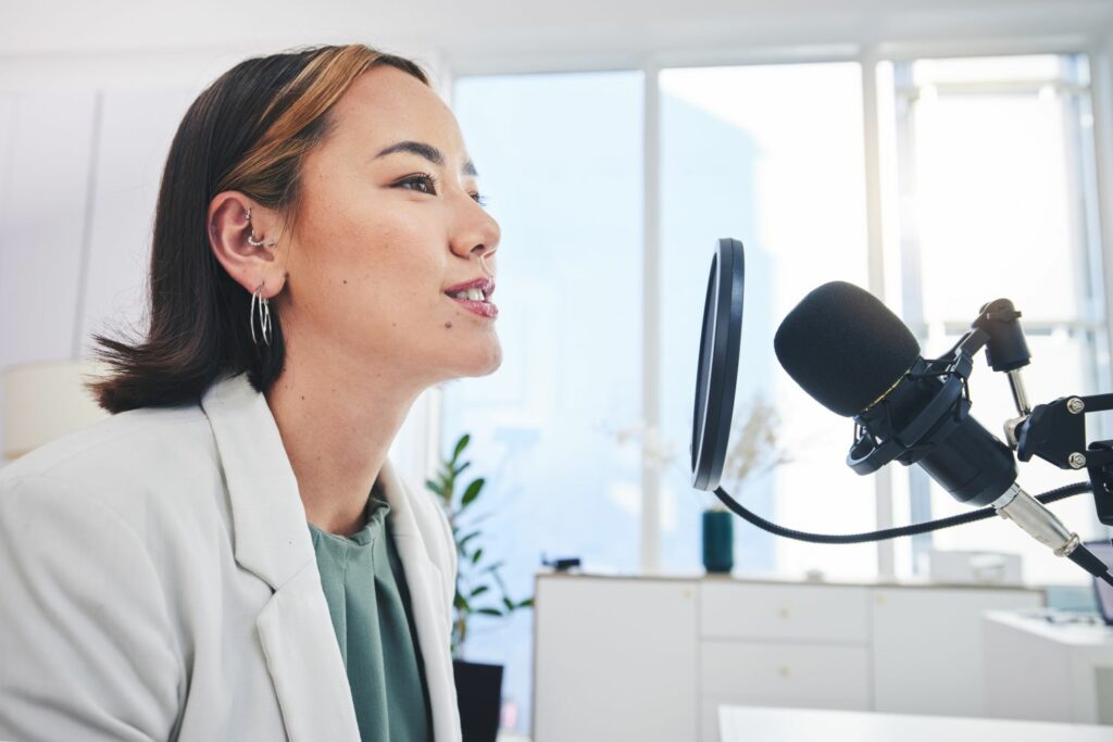 Finanzpodcasts Frau
