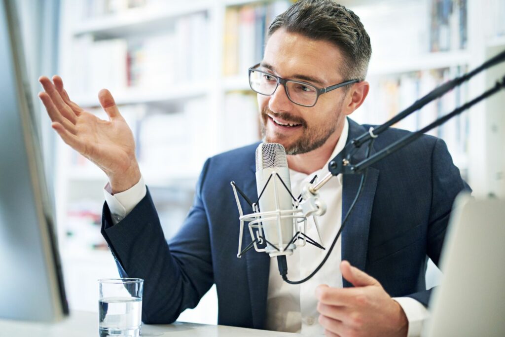 Finanzpodcasts Mann